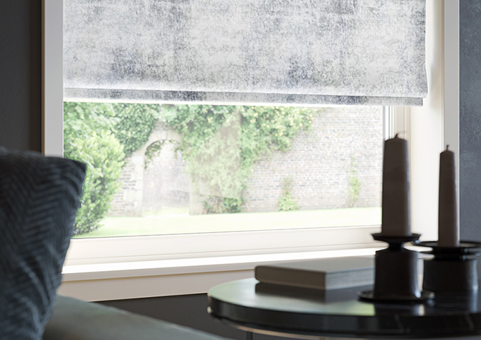 Nebula, Silver Frost - Twist&Fit Roman Blind - Image 5